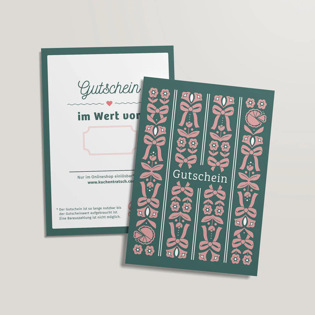 Geschenkgutschein Online-Shop per Post